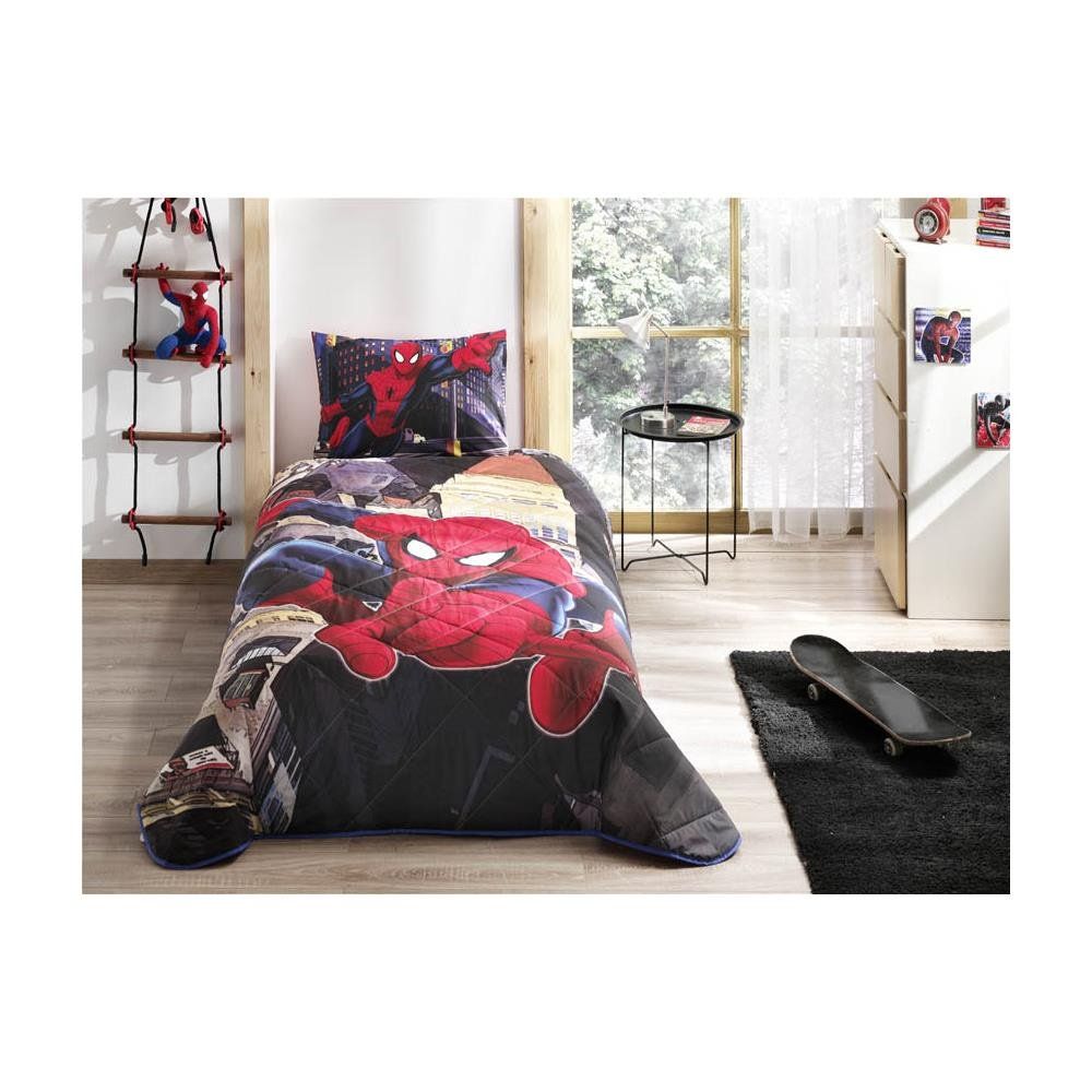 Tac Lisansli Spiderman In City Tek Kisilik Yatak Ortusu Fiyatlari