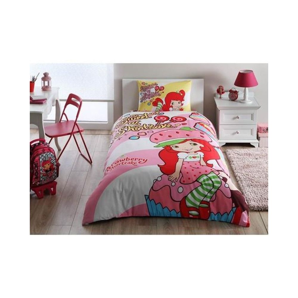 Taç Lisanslı Strawberry Shortcake Tek Kişilik Nevresim Takımı