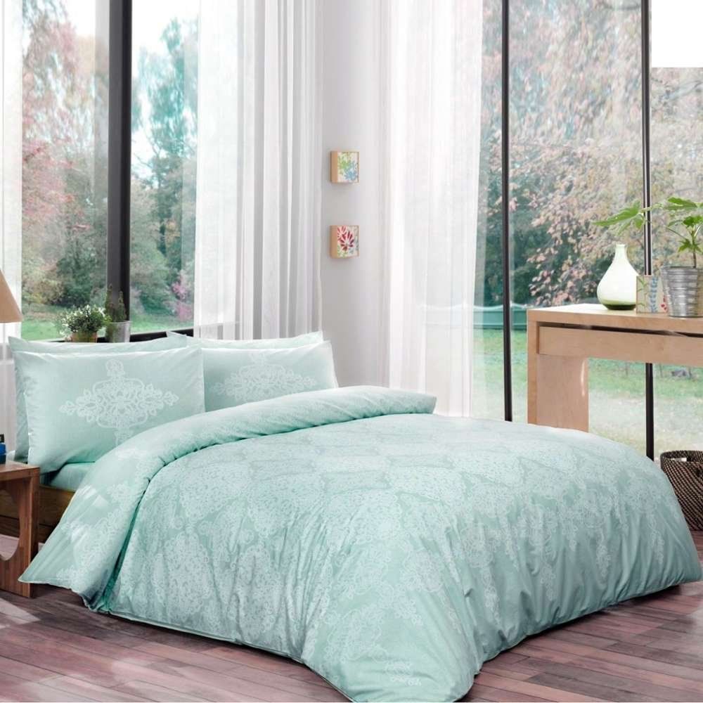 Tac Ranforce Blanche Mint Cift Kisilik Nevresim Takimi Fiyatlari