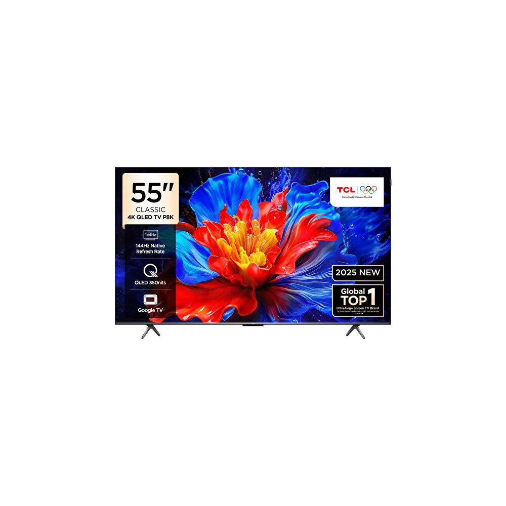 TCL 55P8K 55 inç 139 Ekran 4K Ultra HD Google Outlet QLED TV