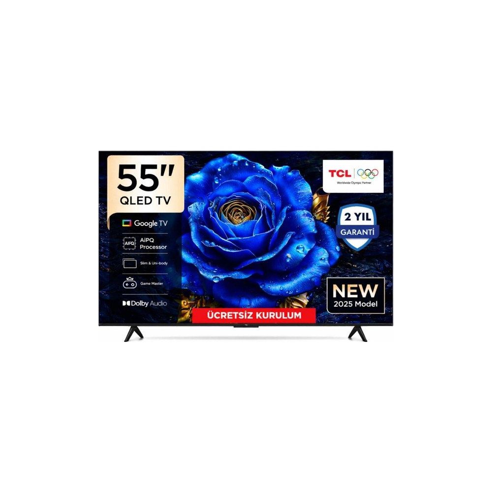 TCL 55T61C 55 inç 140 Ekran 4K Ultra HD Google QLED TV