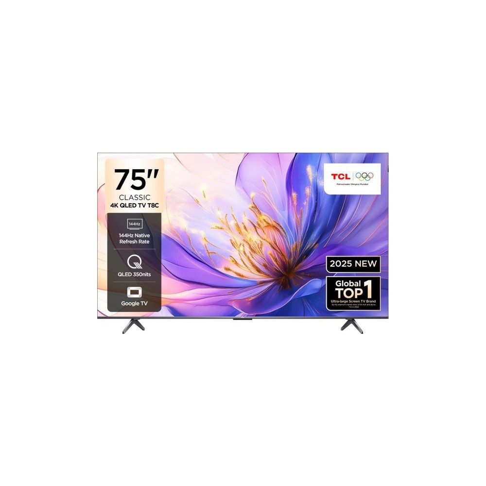 TCL 75T8C 75 inç 190 Ekran 4K Ultra HD Google QLED TV