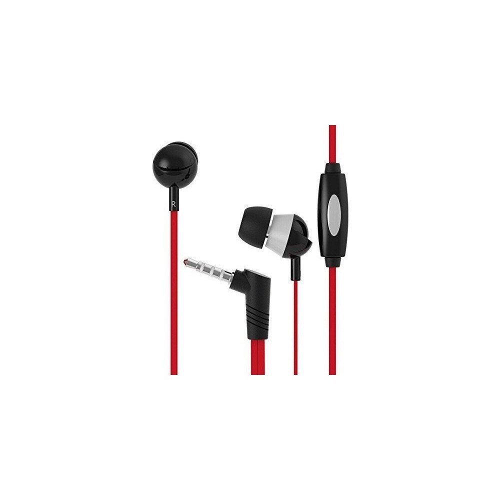 Teknogreen Langston Q3 Mikrofonlu Kulakiçi 3.5 mm Stereo Kırmızı Telefon Kulaklığı