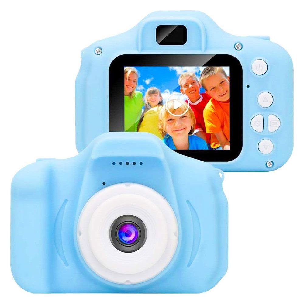 Teknomila Mini HD 1080P 8 GB Mavi Oyunlu Çocuk Dijital Fotoğraf Makinesi