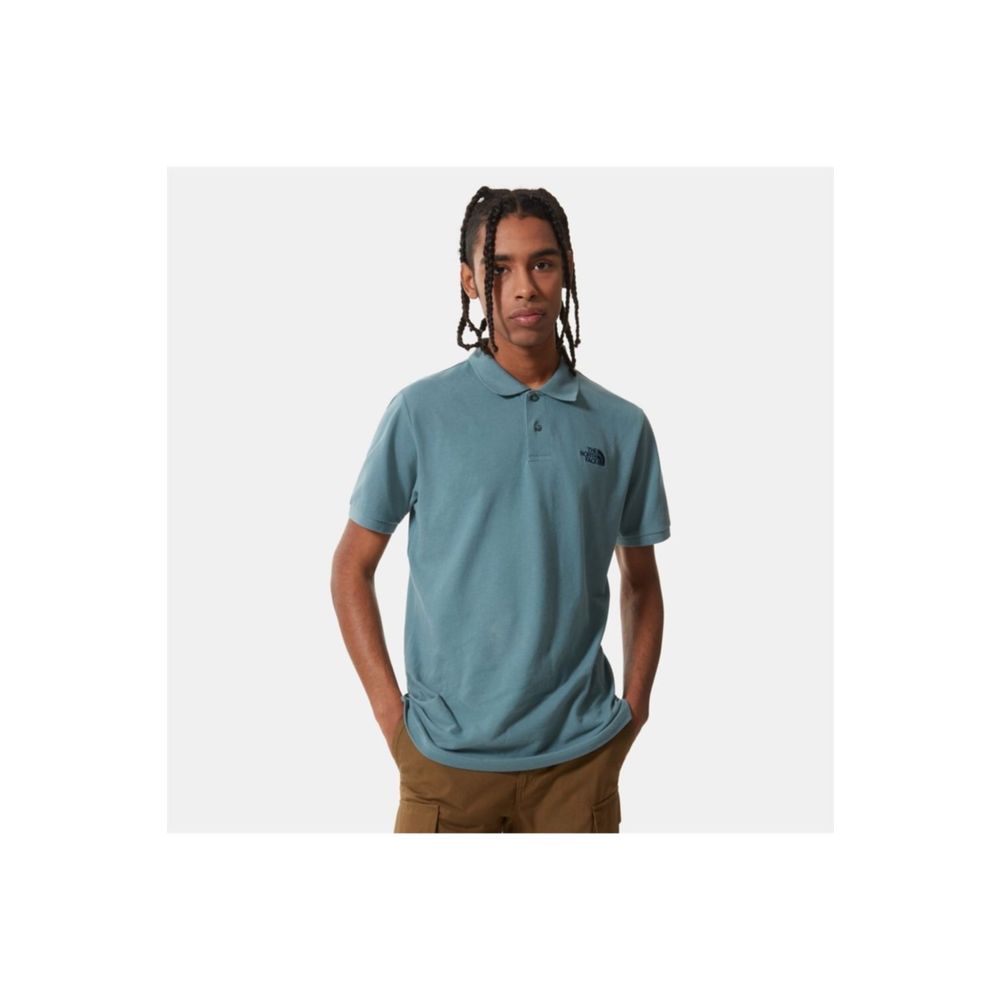 The North Face NF00CG71A9L1 M Polo Piquet Eu Erkek Mavi Outdoor
