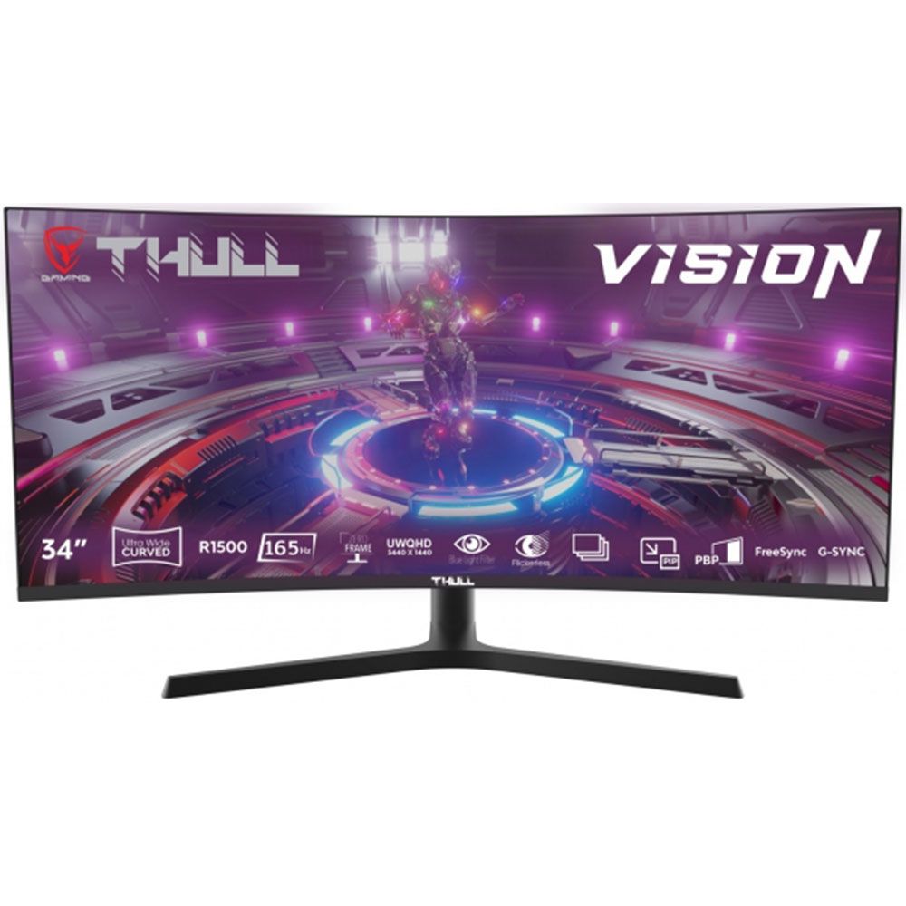 Thull Vision TG-UWQHD34C 34 inç 165Hz 1ms UFrameless 2K Curved Oyuncu Monitörü