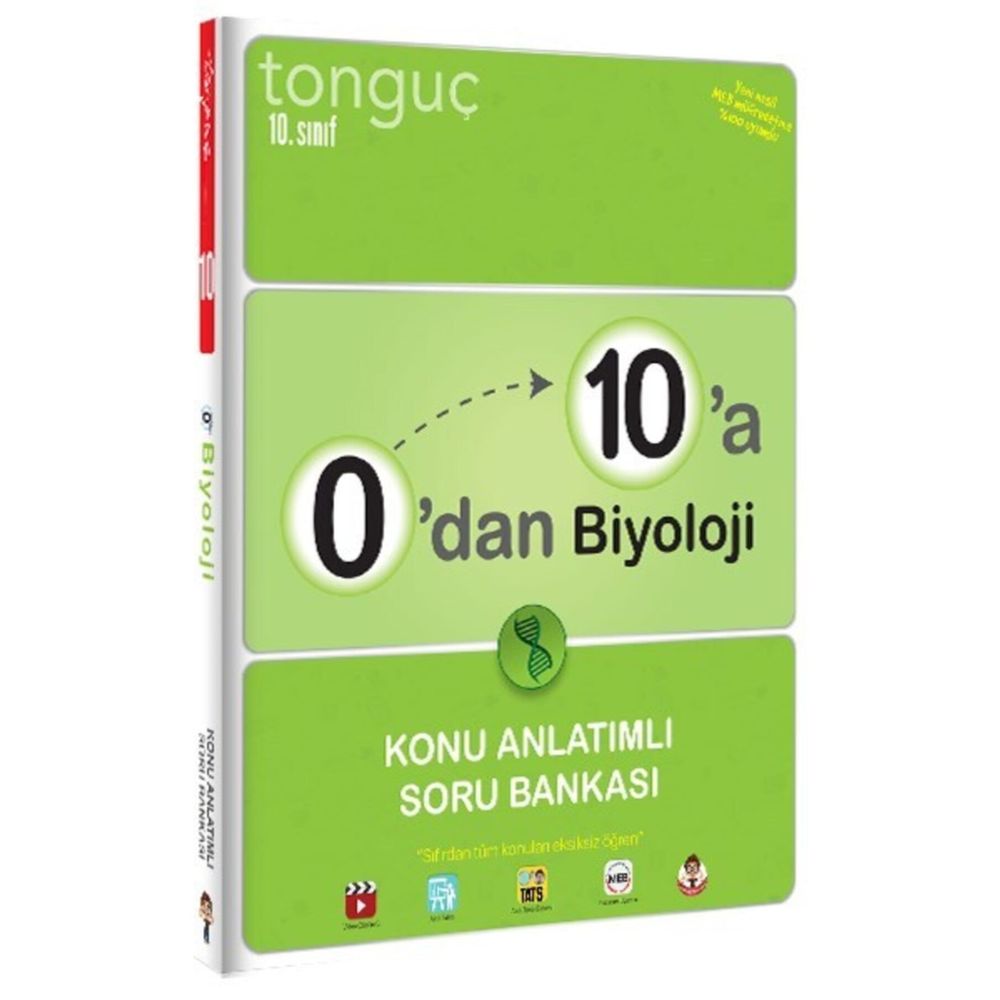 Tonguç Akademi Yayınları 10.Sınıf 0dan 10a Biyoloji Konu Anlatımlı Soru  Bankası Fiyatları