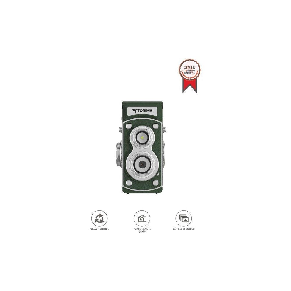 Torima CMR44 Mini Retro Yeşil Dijital Fotoğraf Makinesi