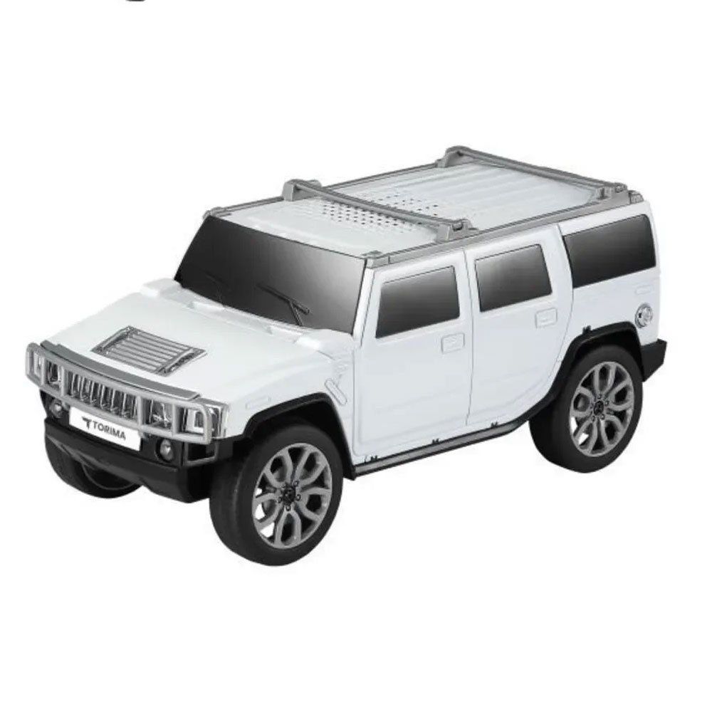 Torima D-48 Beyaz Araba Tasarım USB TWS FM Bluetooth Hoparlör