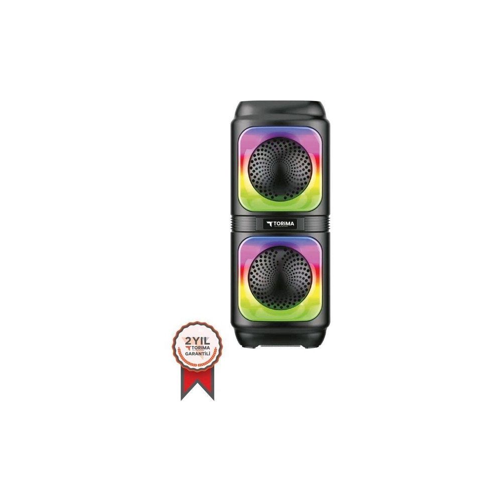 Torima D19 Siyah RGB Renkli Bluetooth Hoparlör