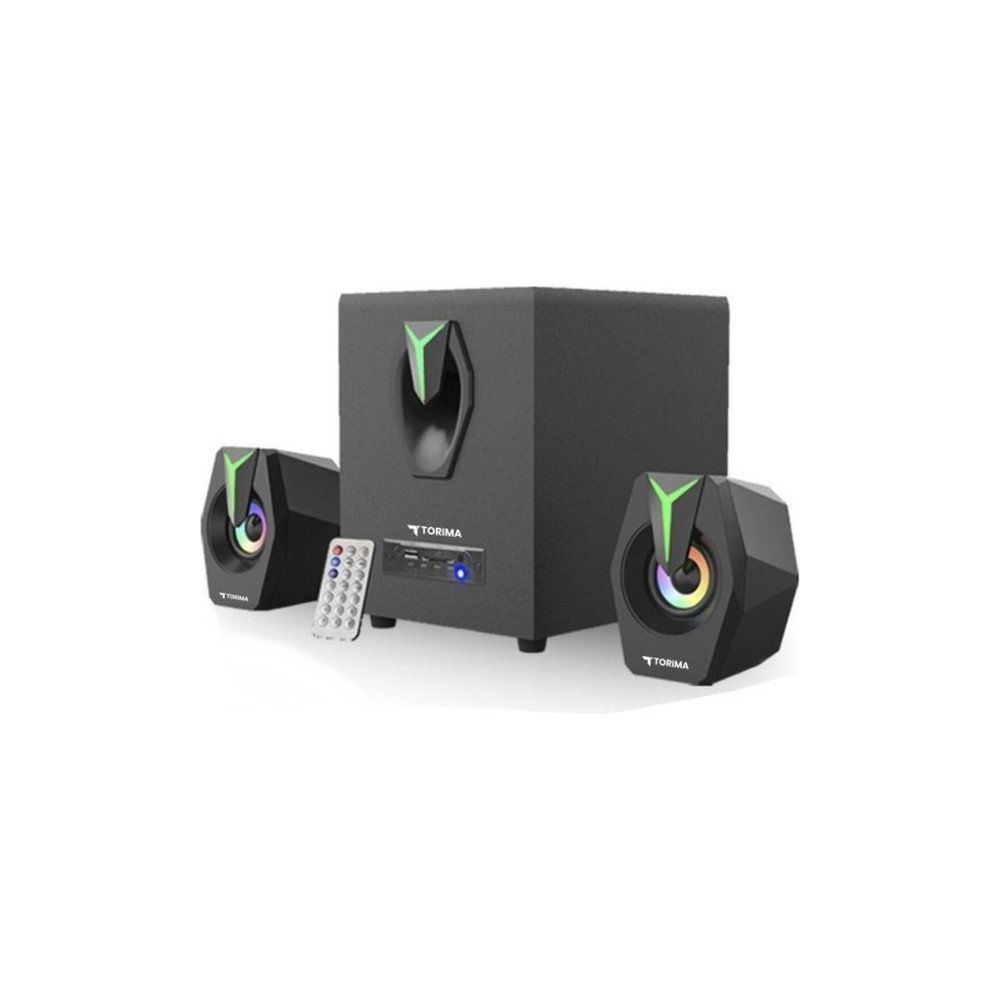 Torima D38 Siyah RGB Işıklı 2 in 1 Subwoofer Bluetooth Hoparlör
