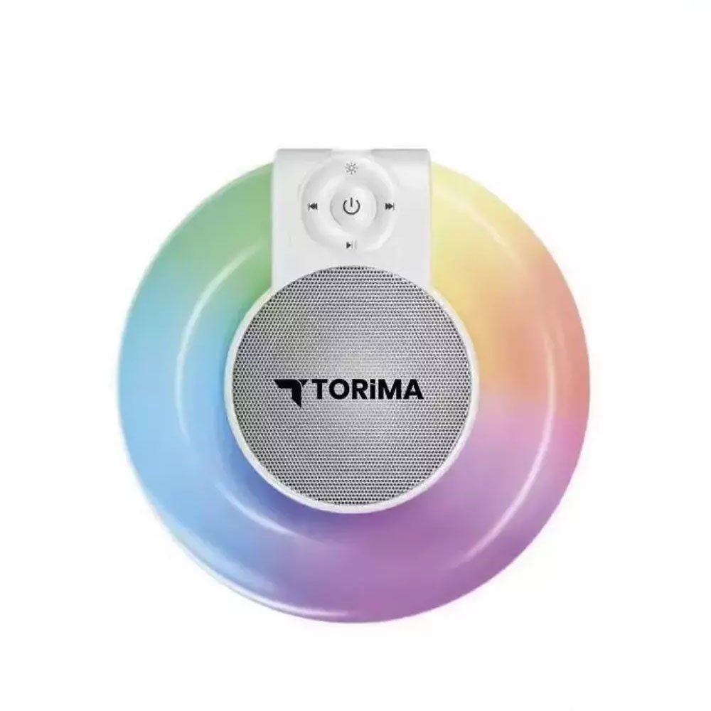 Torima D65 Beyaz RGB Işıklı Kablosuz Bluetooth Hoparlör