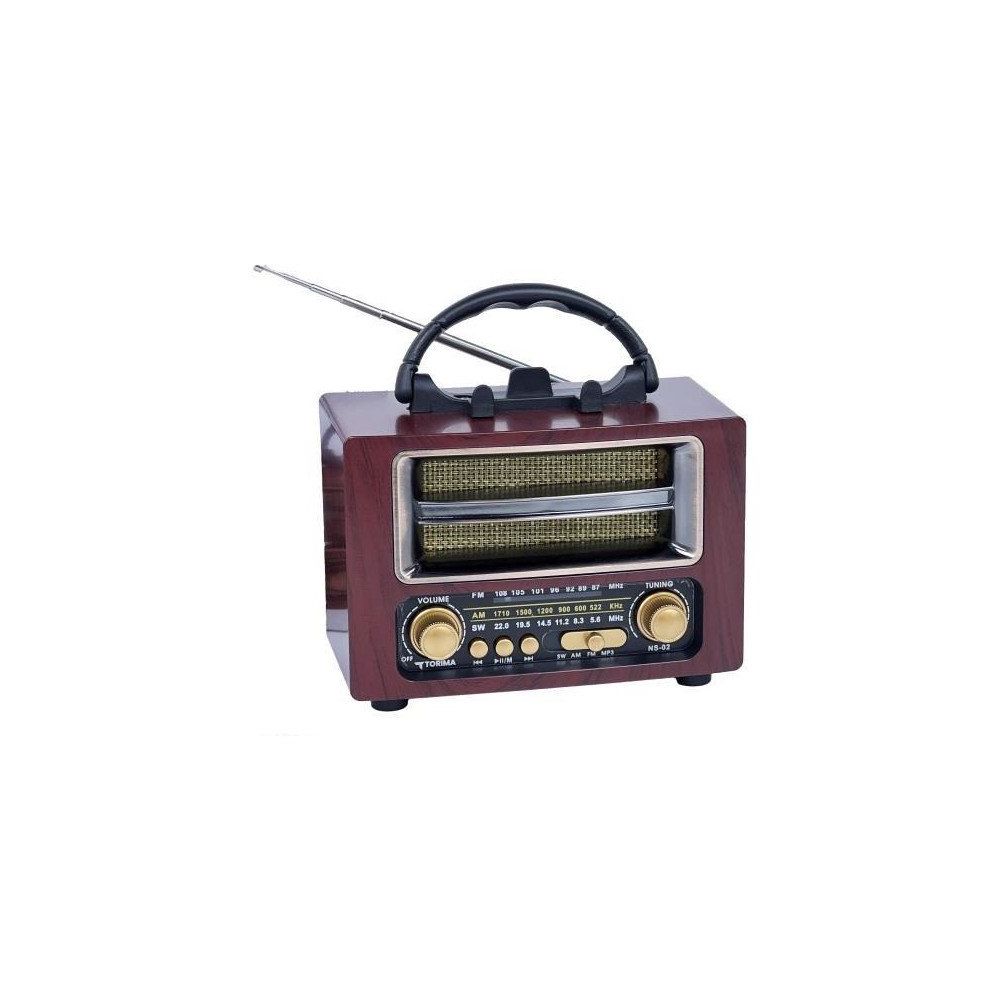 Torima NS-02 Brown Nostajik Radyo Bluetooth Hoparlör