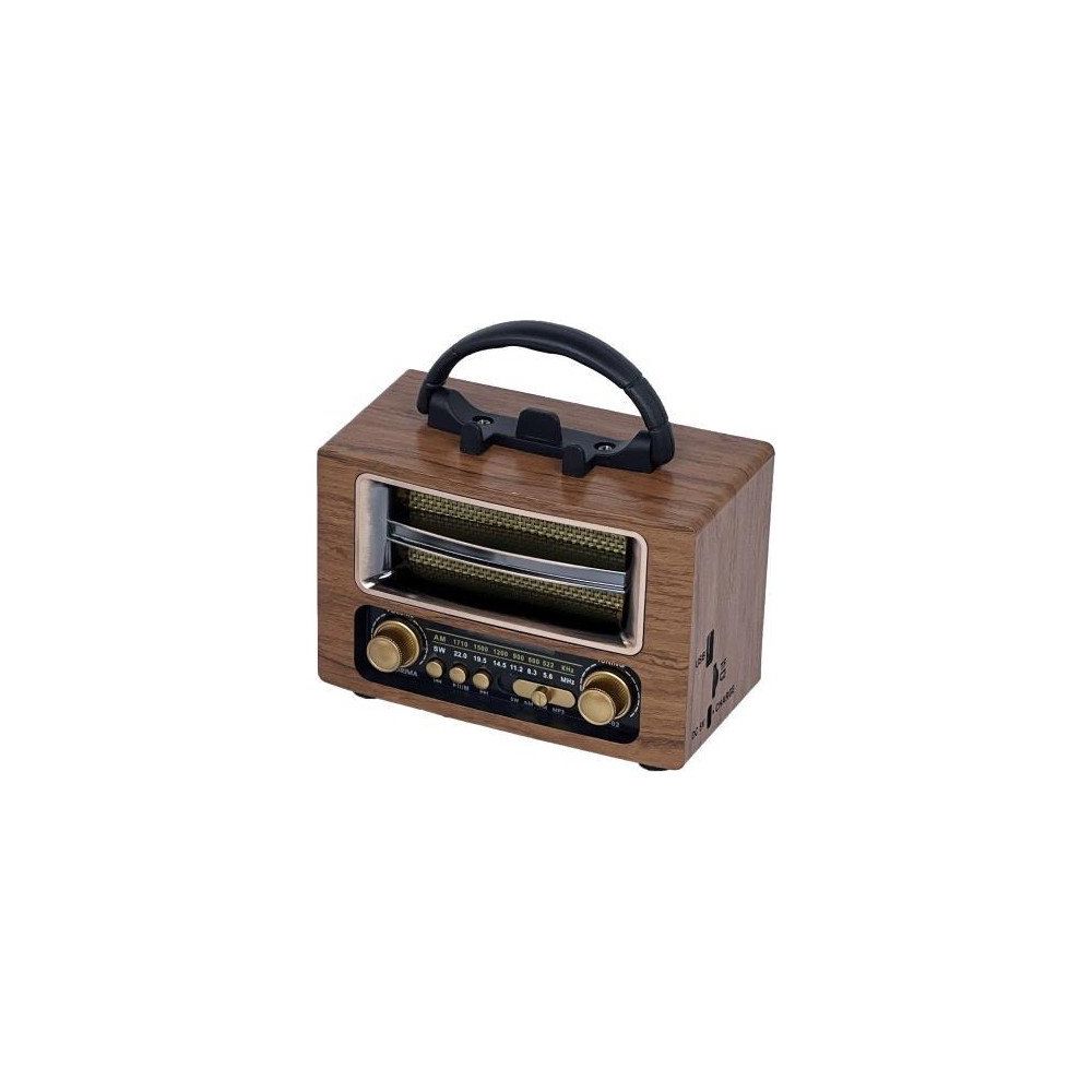 Torima NS-02 Wooden Nostajik Radyo Bluetooth Hoparlör