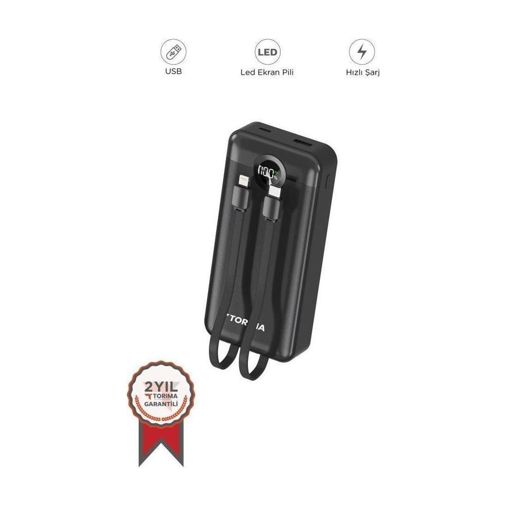 Torima TRM-1025 Siyah 20000 mAh Powerbank