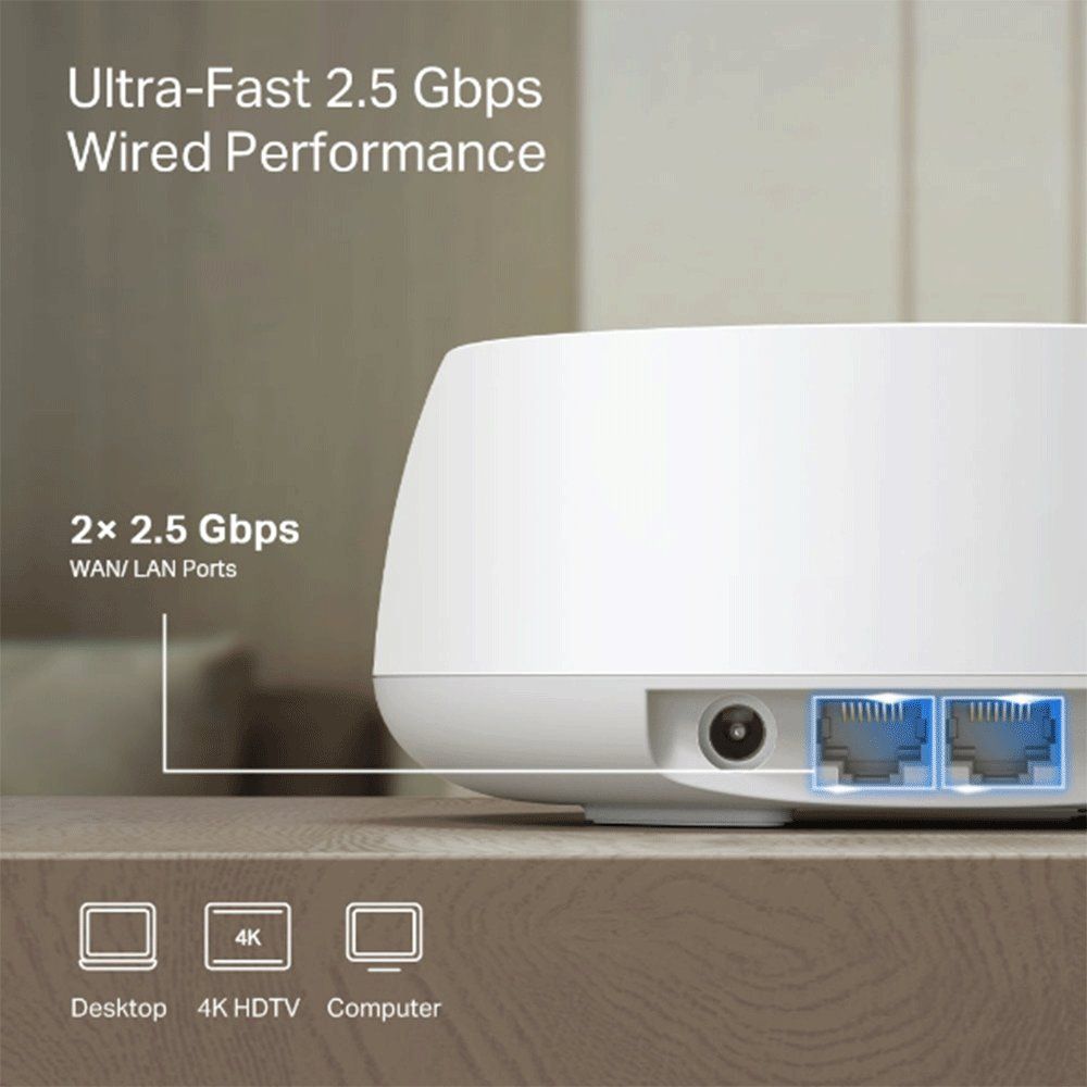 TP-Link Deco BE25 BE3600 Tüm Ev Mesh Wi-Fi 7 Sistemi Router