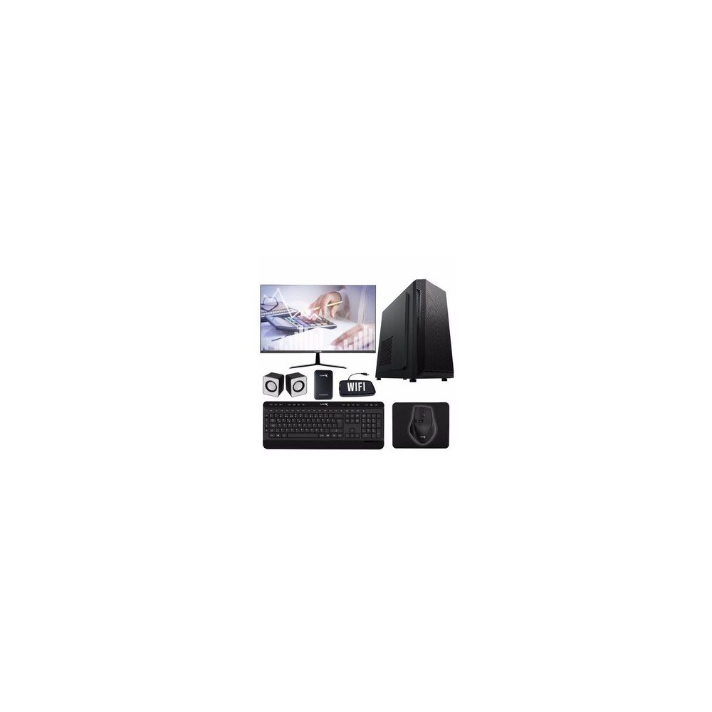 Turbox Tx1811 Intel Core i3 2100 23.6" 8 GB RAM 256 GB SSD 320 GB HDD + Hoparlör FreeDOS Masaüstü Bilgisayar