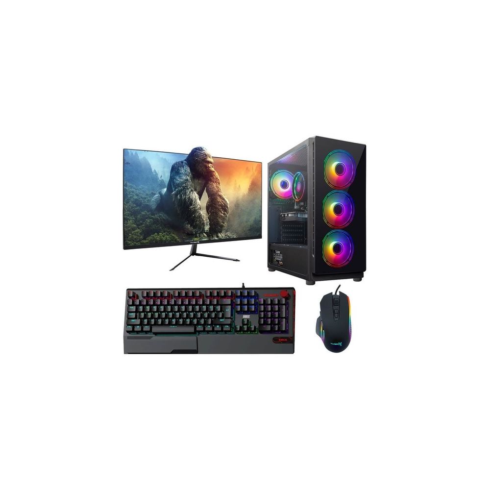 Turbox TX233 i5-3470 8GB RAM 500GB HDD 256GB SSD 4GB RX 550 FreeDOS 23.8 inç Monitör Oyun Bilgisayarı