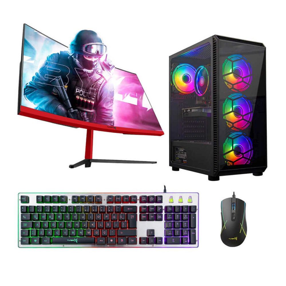 Turbox TX4697 i5-10400F 16GB RAM 1TB M2 SSD 4GB RX 560 27 inç Curved Oyun Bilgisayarı