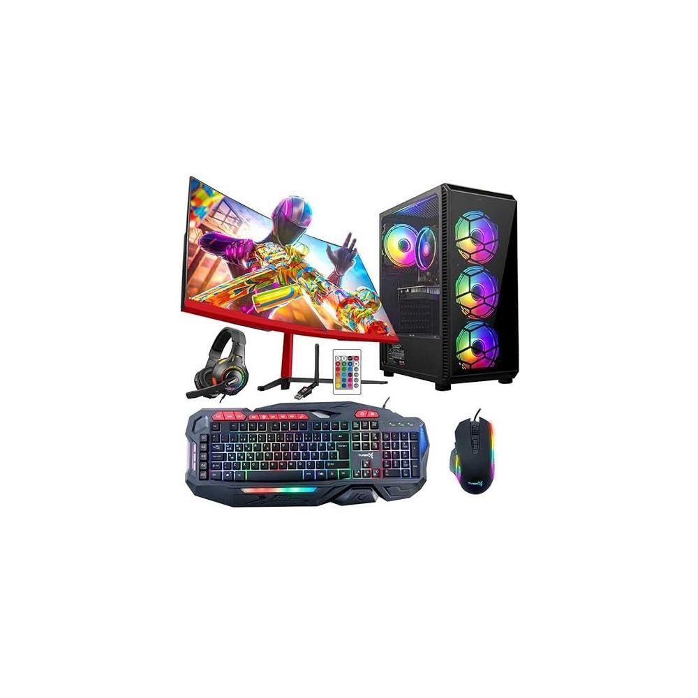 Turbox TX5261 i5-3470 16GB RAM 256GB SSD 4GB RX 560 FreeDOS 23.6 inç Monitör Oyun Bilgisayarı