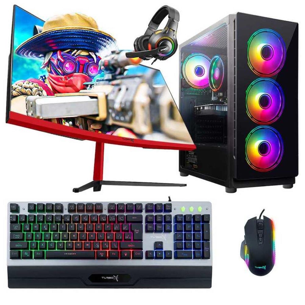 Turbox TX5265 i7-4770 16GB RAM 512GB SSD 4GB RX 560 FreeDOS 23.6 inç Monitör Oyun Bilgisayarı
