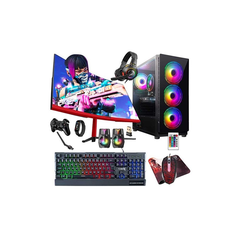 Turbox TX5268 i5-9400F 16GB RAM 512GB SSD 4GB GT 740 FreeDOS 23.6 inç Monitör Oyun Bilgisayarı