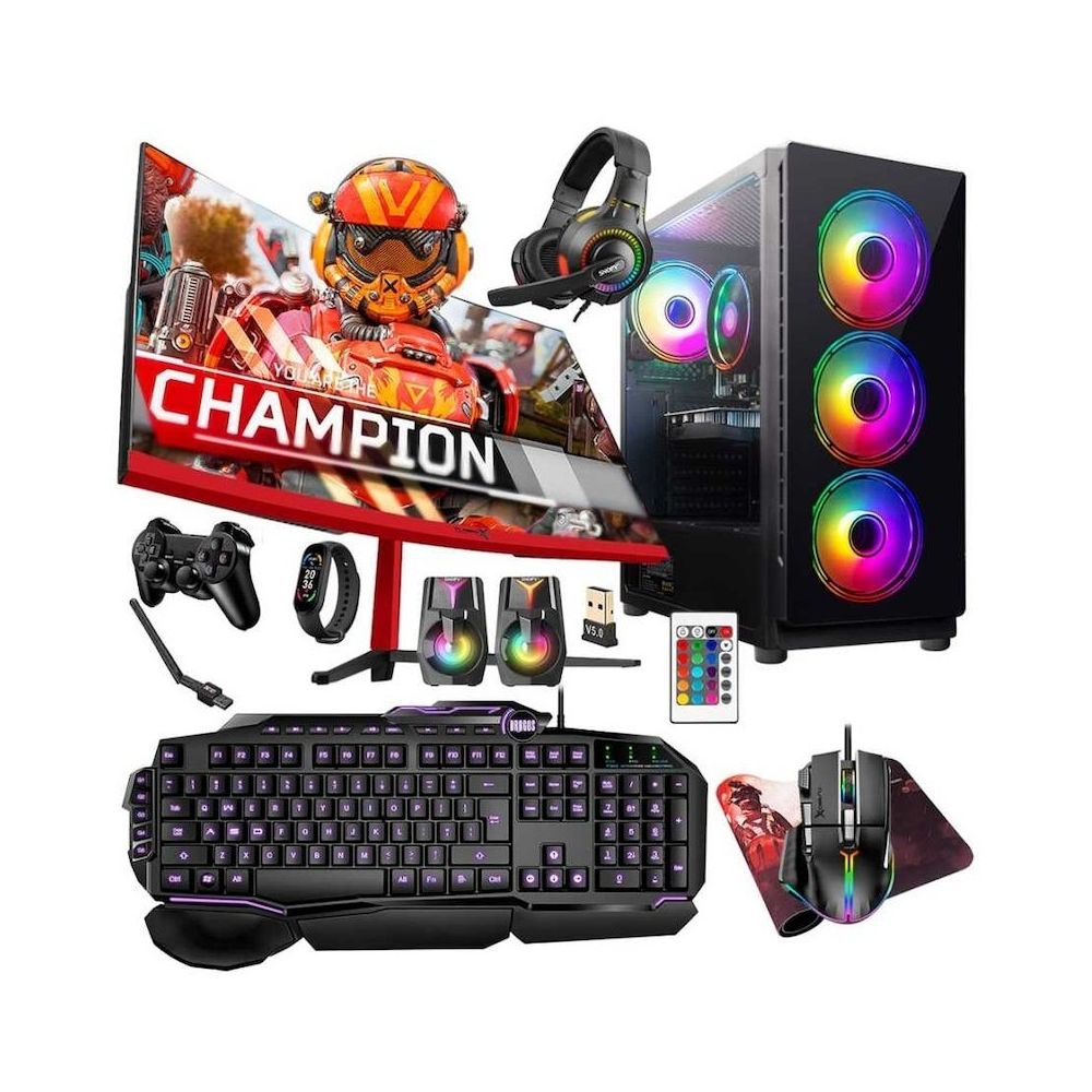 Turbox TX5272 i5-9400F 32GB RAM 512GB SSD 8GB RX 580 FreeDOS 23.6 inç Monitör Oyun Bilgisayarı