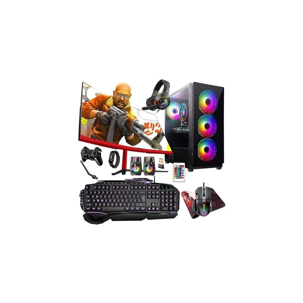 Turbox TX5273 i5-9400F 32GB RAM 1TB SSD 8GB RX 580 FreeDOS 23.6 inç Monitör Oyun Bilgisayarı