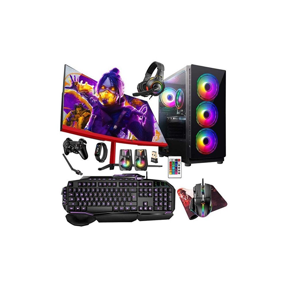 Turbox TX5274 i5-9400F 16GB RAM 512GB SSD 4GB GTX 750 Ti FreeDOS 23.6 inç Monitör Oyun Bilgisayarı