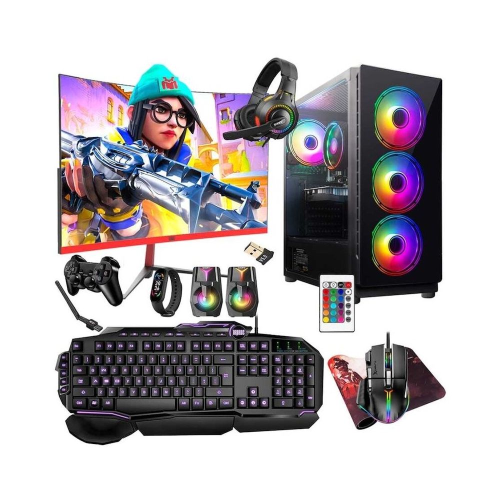 Turbox TX5282 i5-9400F 32GB RAM 1TB SSD 8GB RX 580 FreeDOS 23.6 inç Monitör Oyun Bilgisayarı