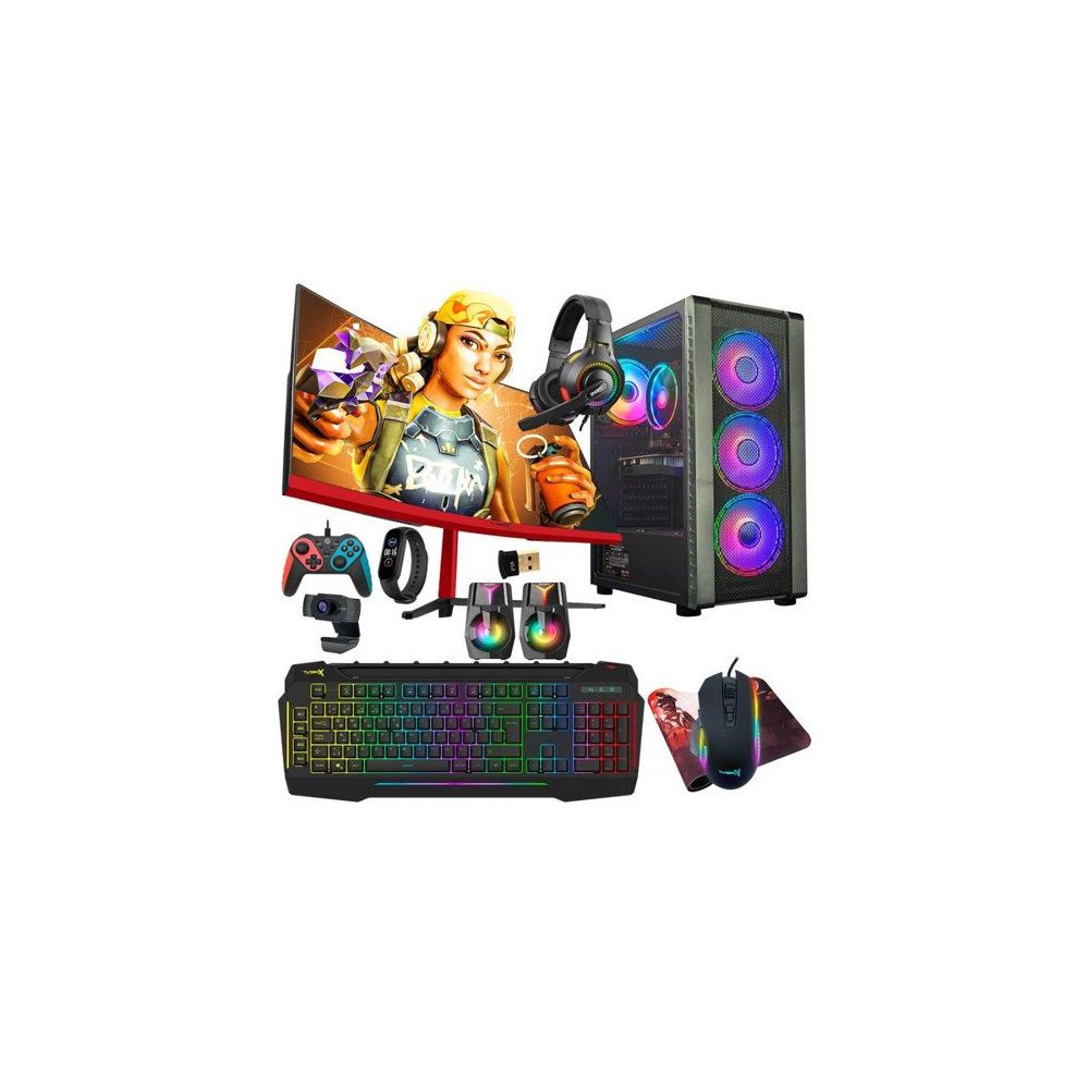 Turbox TX5421 i5-6400 16GB RAM 512GB SSD 8GB RX580 FreeDOS 23.6 inç Monitör Oyun Bilgisayarı