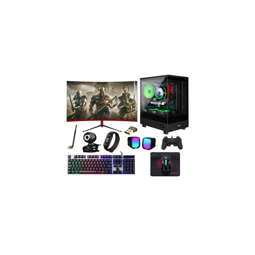 Turbox TX6186 i5-11400F 16GB RAM 512GB SSD 8GB RX580 FreeDOS 23.6 inç Monitör Oyun Bilgisayarı