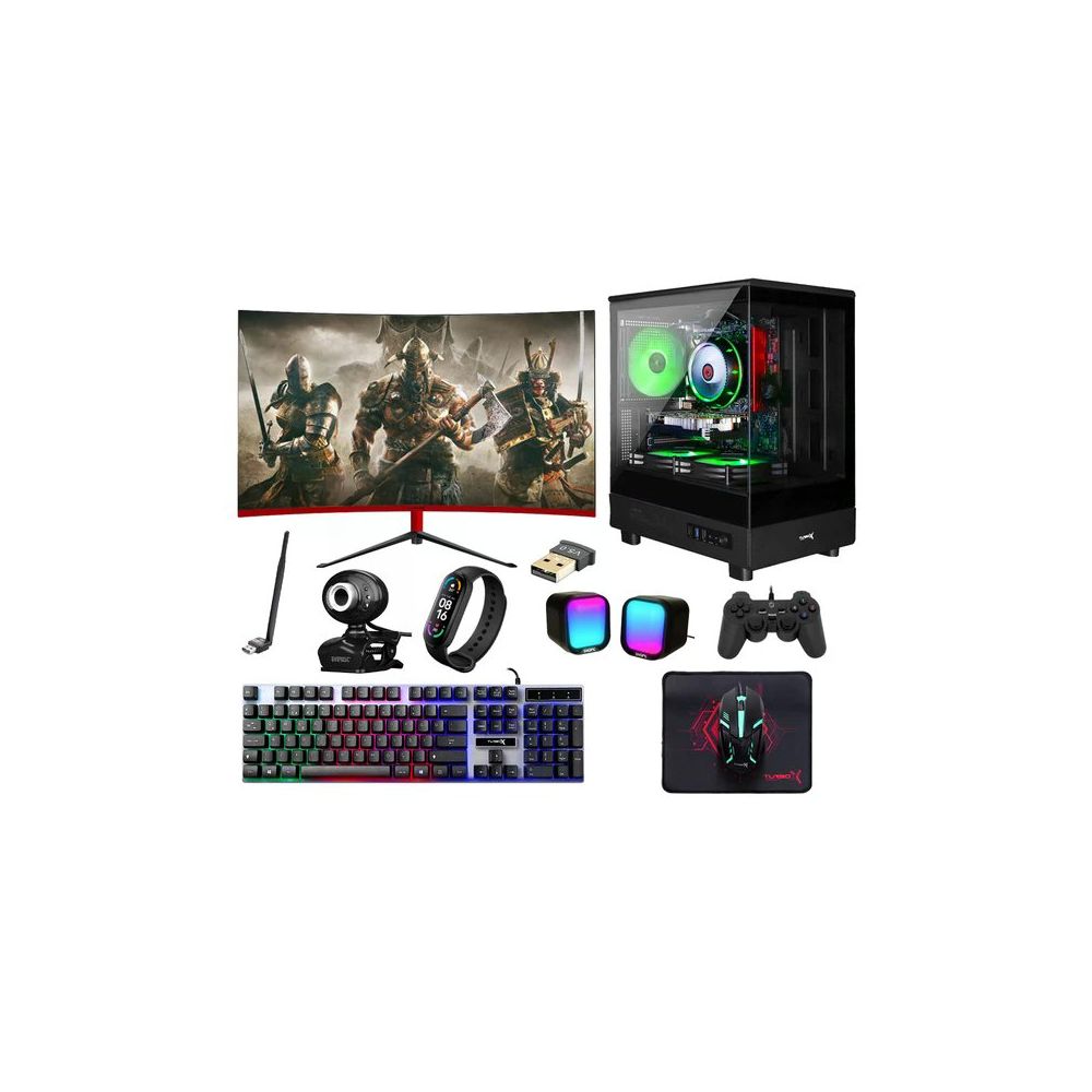 Turbox TX6188 i5-11400F 32GB RAM 1TB SSD 8GB RX580 FreeDOS 23.6 inç Monitör Oyun Bilgisayarı
