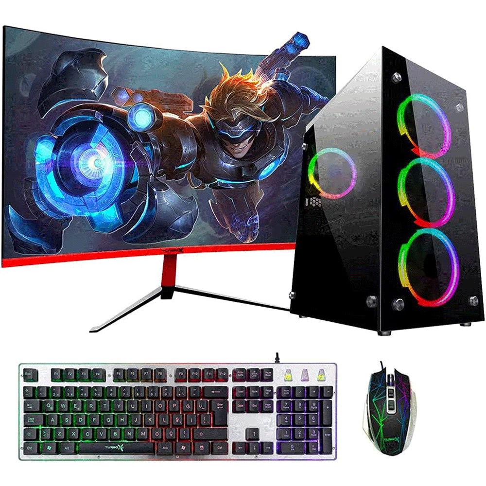 Turbox TX918 Intel Core i5 3470 16GB Ram 256GB SSD 23.8 inç Curved Monitör Oyun Bilgisayarı