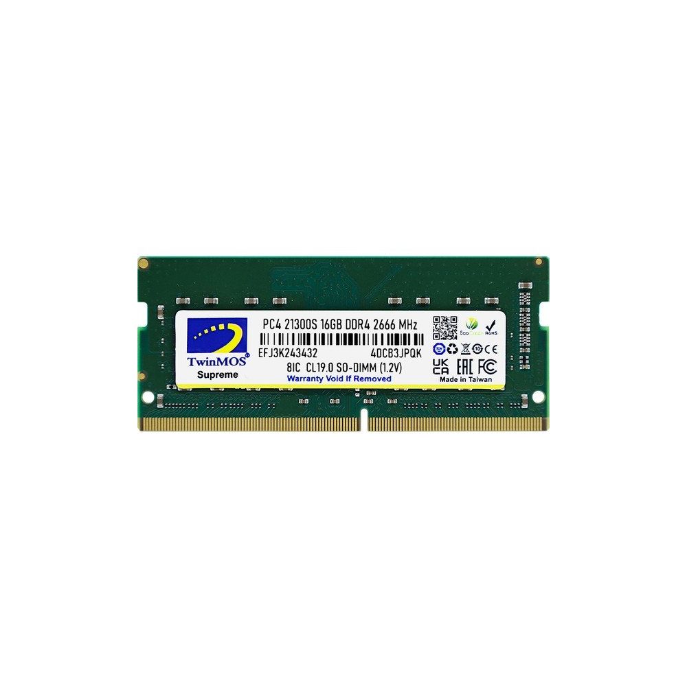 Twinmos MDD416Gb2666N 16 Gb Ddr4 2666 Mhz Cl19 Notebook Ram Bellek