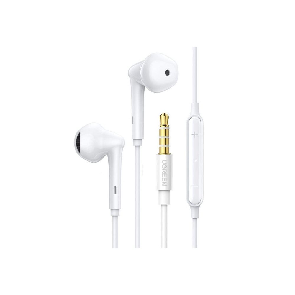 Ugreen 3.5 mm Jack Girişli Beyaz Mikrofonlu Kulak İçi Kulaklık