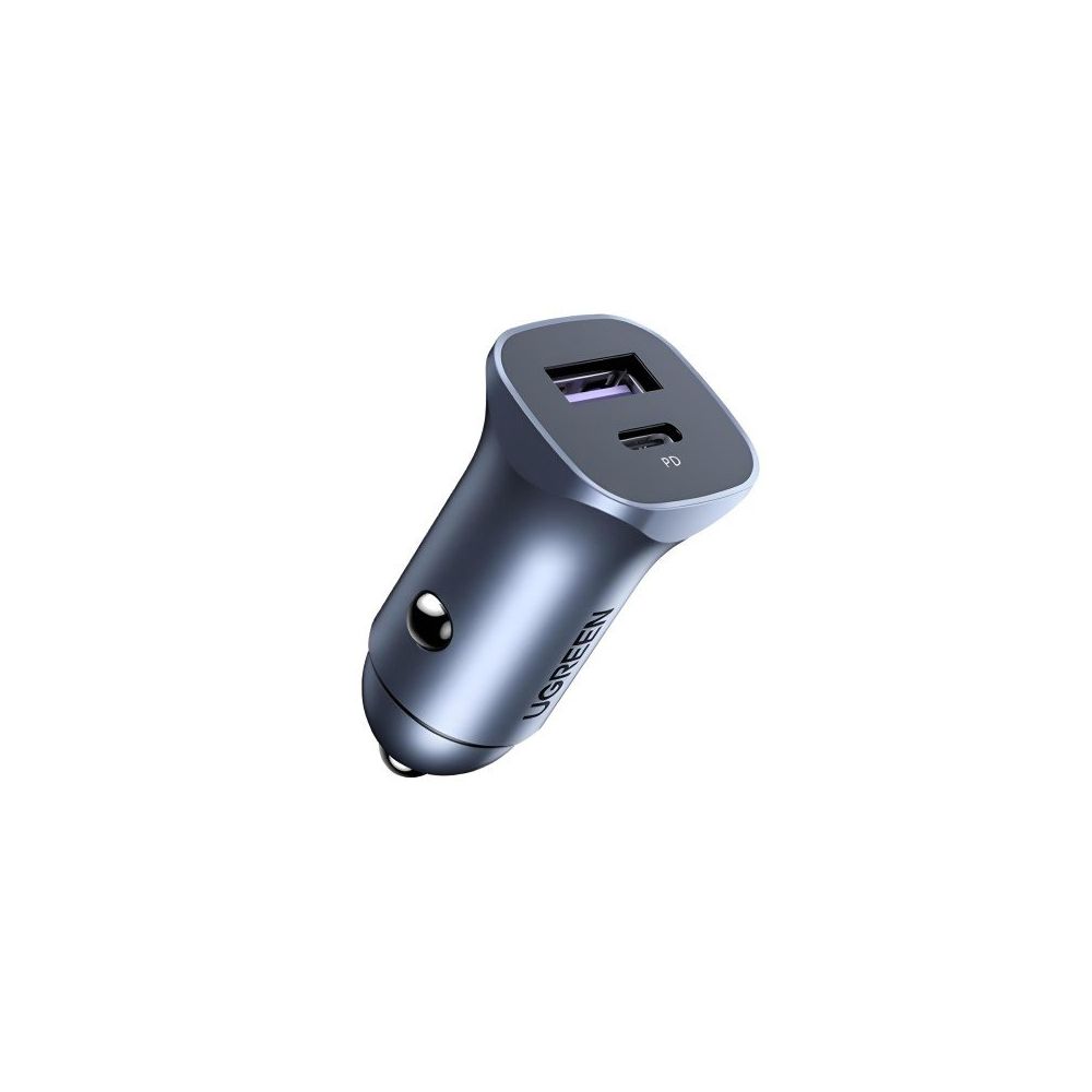 Ugreen PD 30 Watt SCP 22.5 Watt Type-C USB Alüminyum Araç Çakmaklık Şarjı