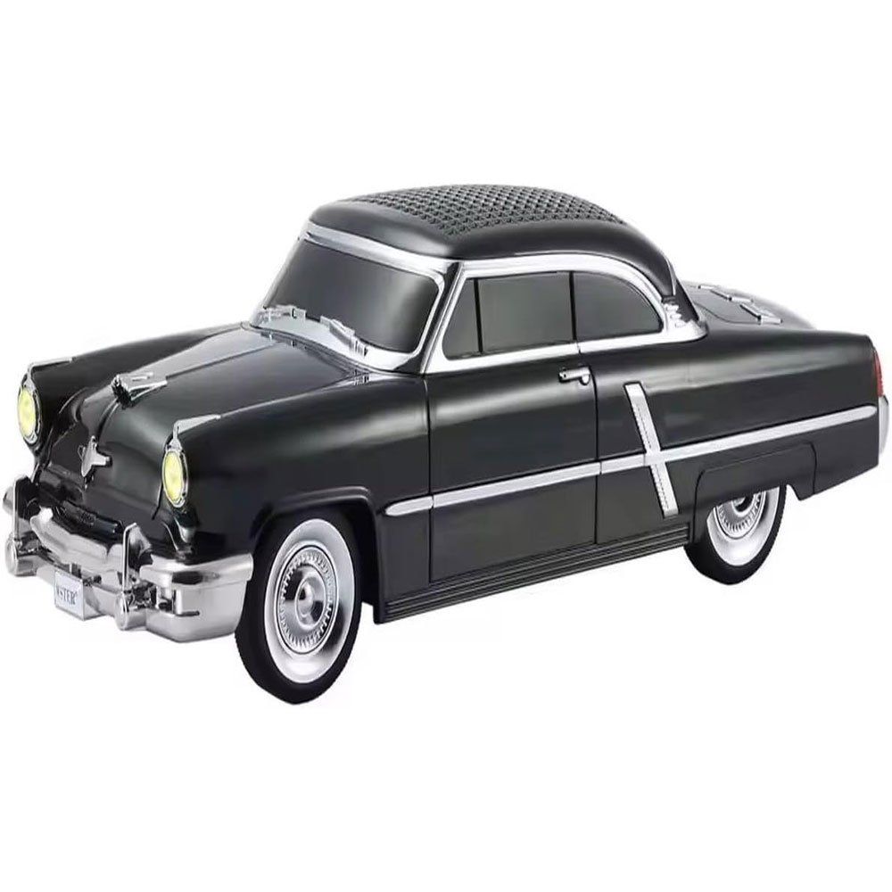 Ultratekno 1952 Lincoln Capri Model Retro Araba Siyah Bluetooth Hoparlör