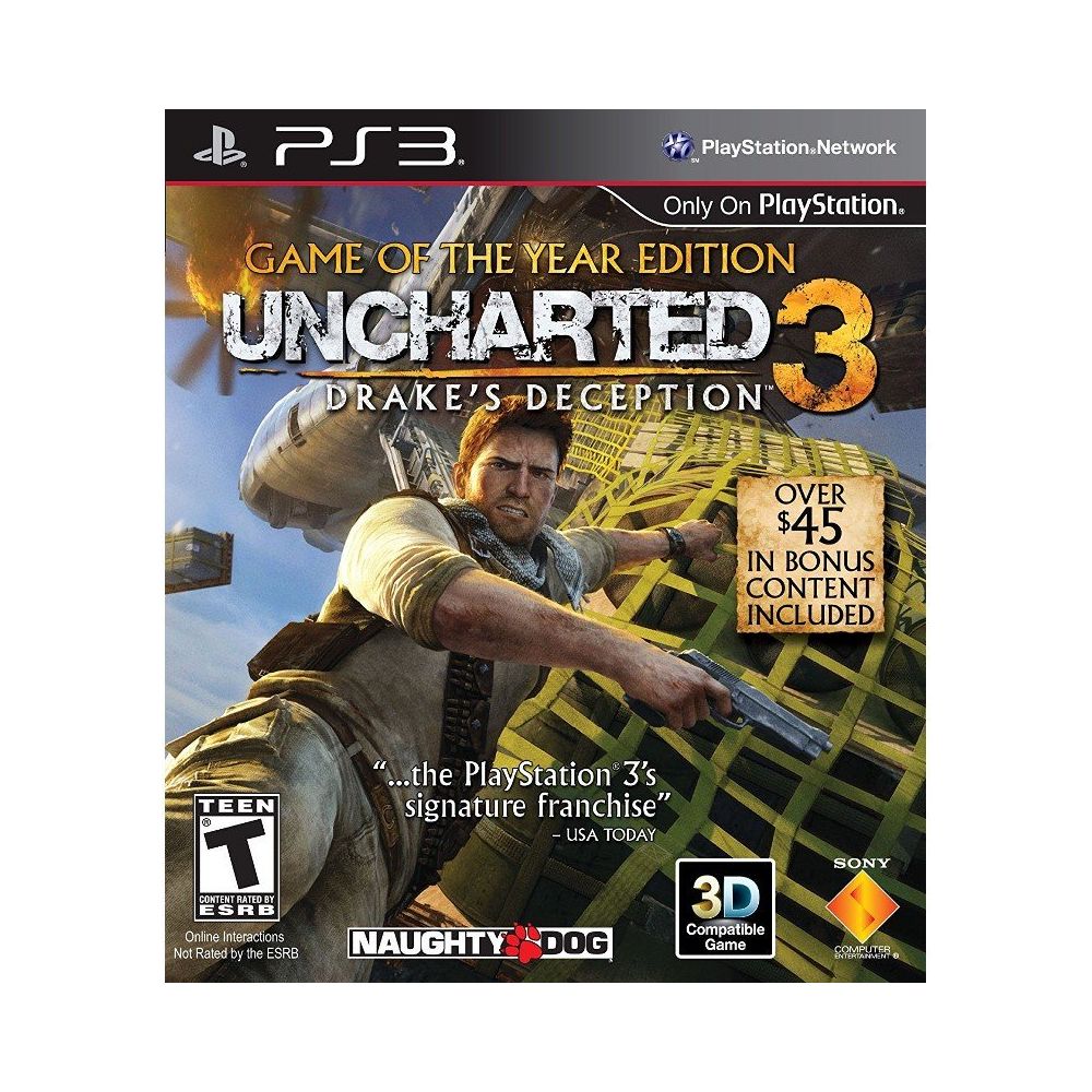 uncharted 3 game of the year edition ps3