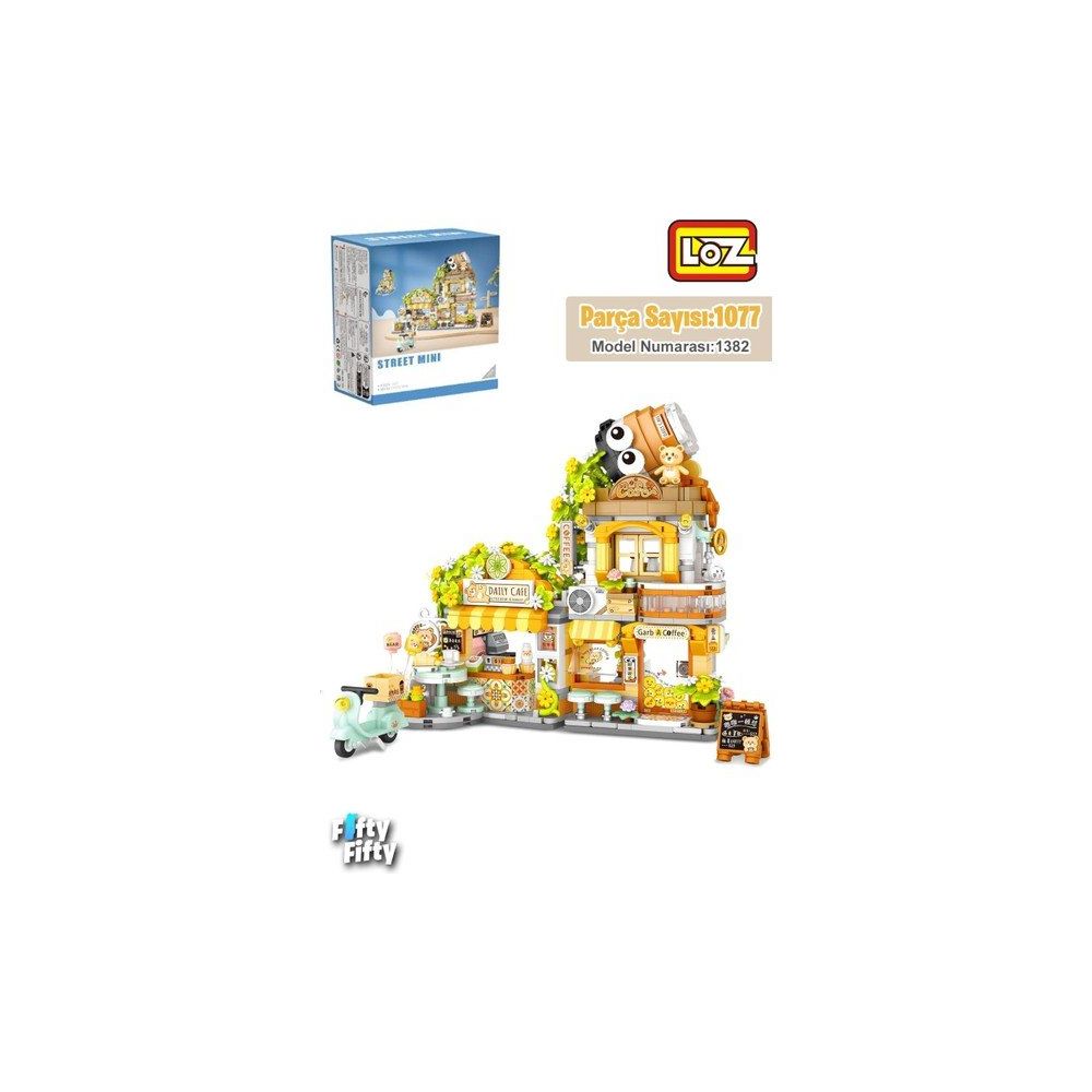 Vagonlife FFLZ-1382 Loz Street Mini Serisi Cafe 1077 Parça Oyuncak