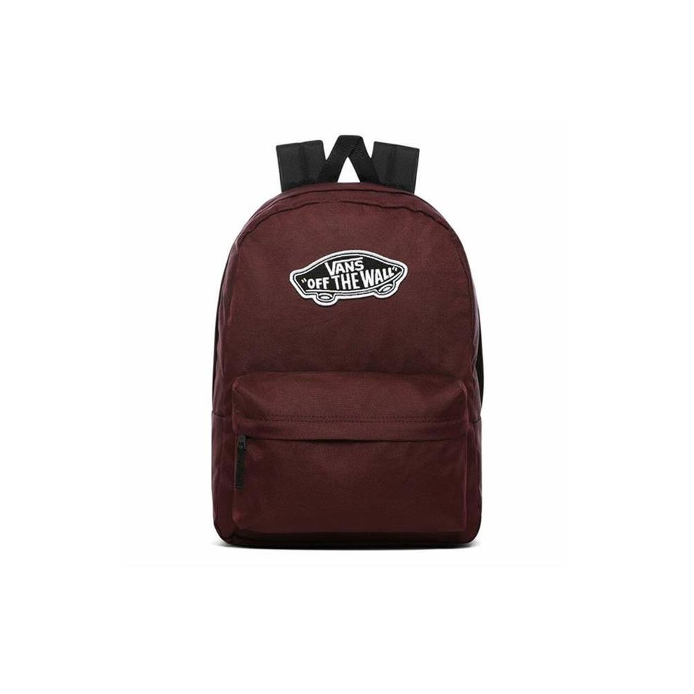 vans burgundy backpack
