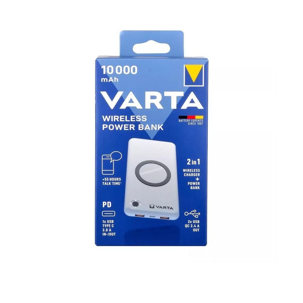 Varta 57913 10000 mAh Wireless Powerbank