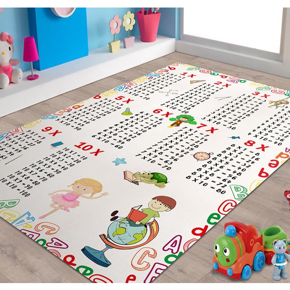 veronya carpim tablosu kaymaz taban 80x140 cm hali fiyatlari