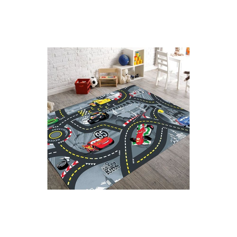 veronya simsek mcqueen 2 desenli kaymaz taban renkli 80x280 cm cocuk odasi hali fiyatlari