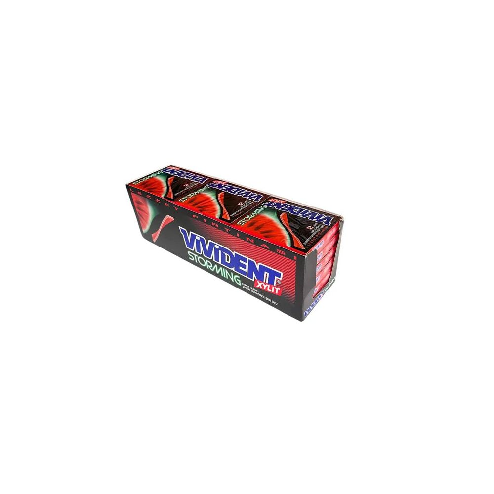 Vivident Xylit 33 gr Storming Karpuz Aromalı Sakız (18 adet