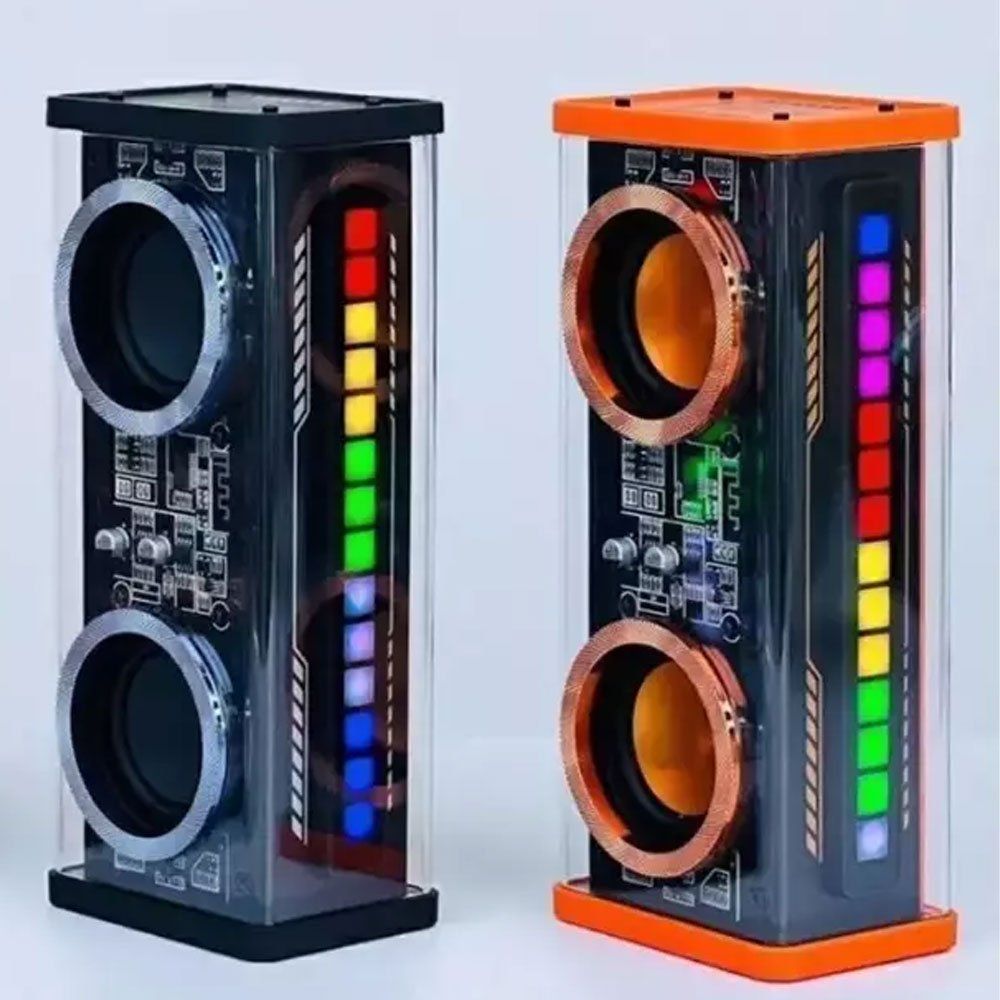 Vothoon Mecha Müzik TWS Stereo RGB Işıklı Kablosuz Bluetooth Hoparlör