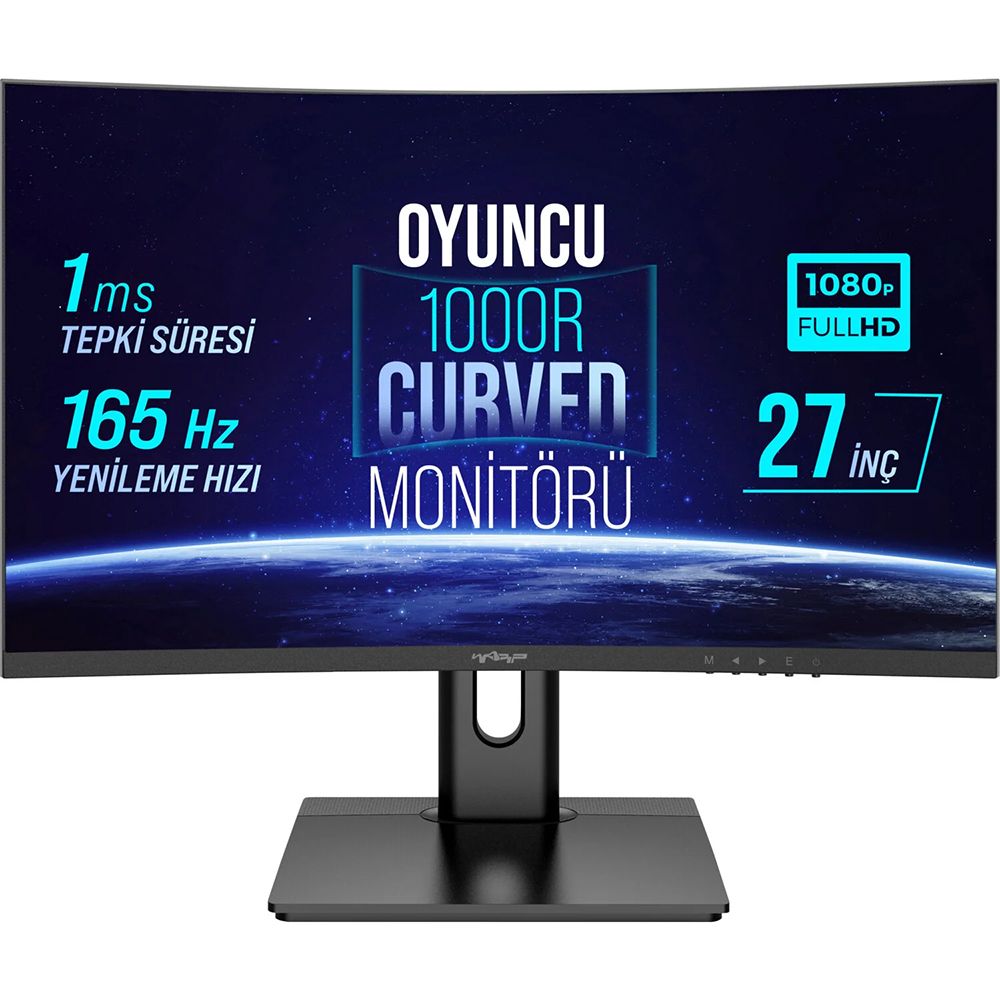 Warp WRP27-165-B 27 inç 165Hz 1ms Curved Oyuncu Monitörü