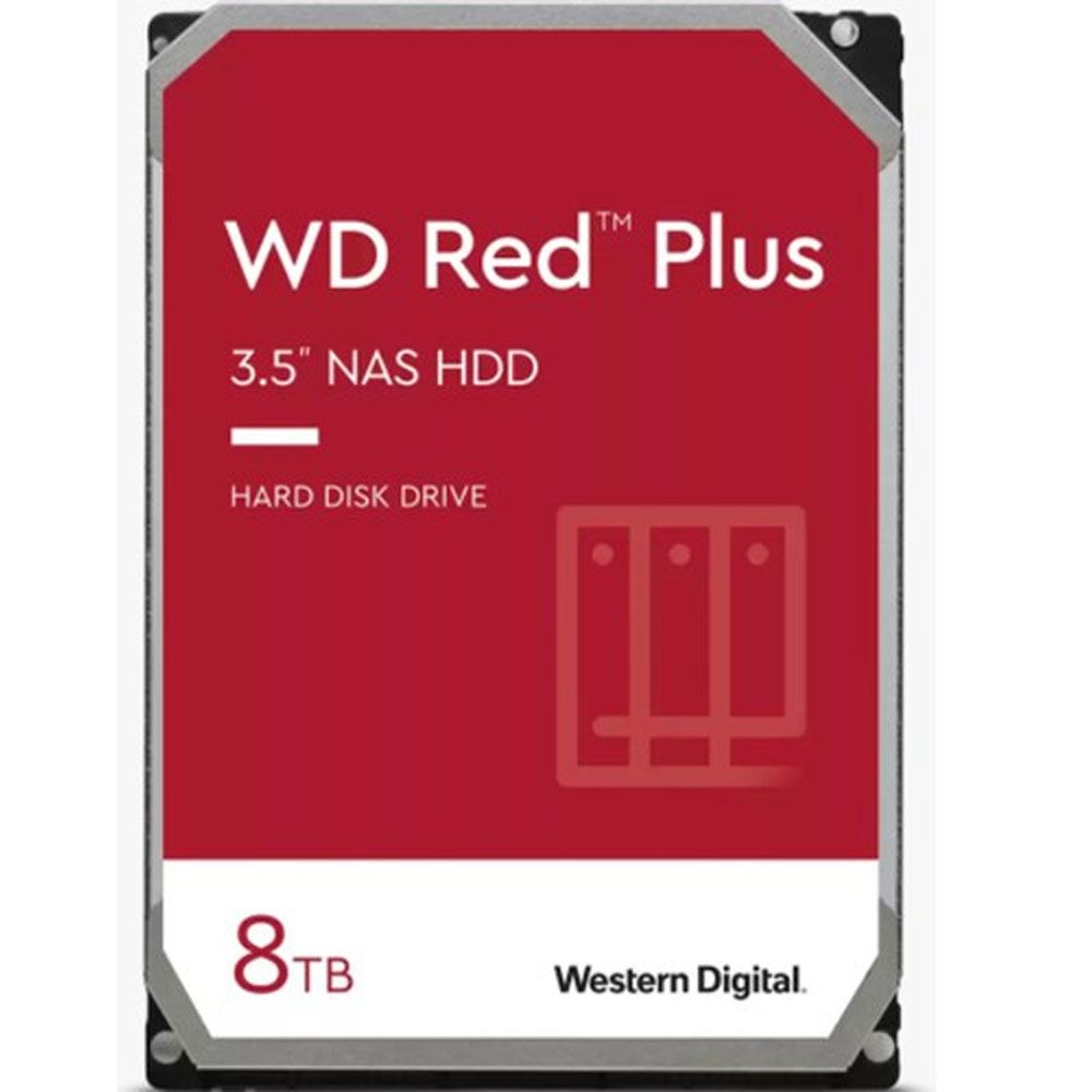 WD WD80EFZZ Red Plus NAS 8 TB 3.5 inç 5640 RPM Hard Disk