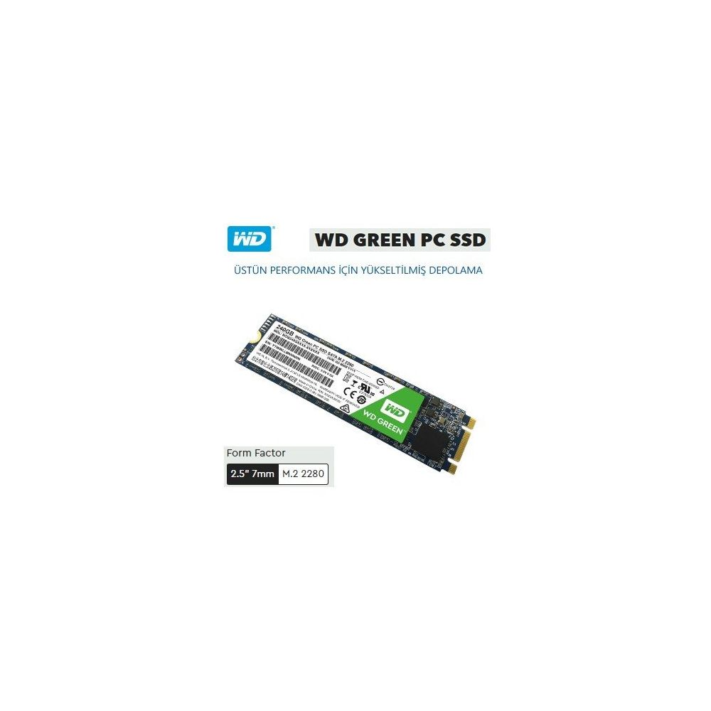 En Ucuz Western Digital 240 GB Green WDS240G2G0B M.2 SSD Sabit Disk ...