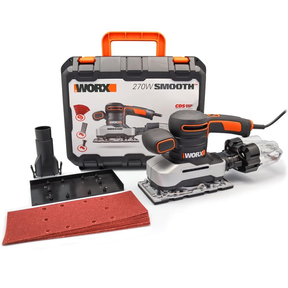 Worx Wx642.1 270 watt Profesyonel Devir Ayarlı Titreşimli Zımpara
